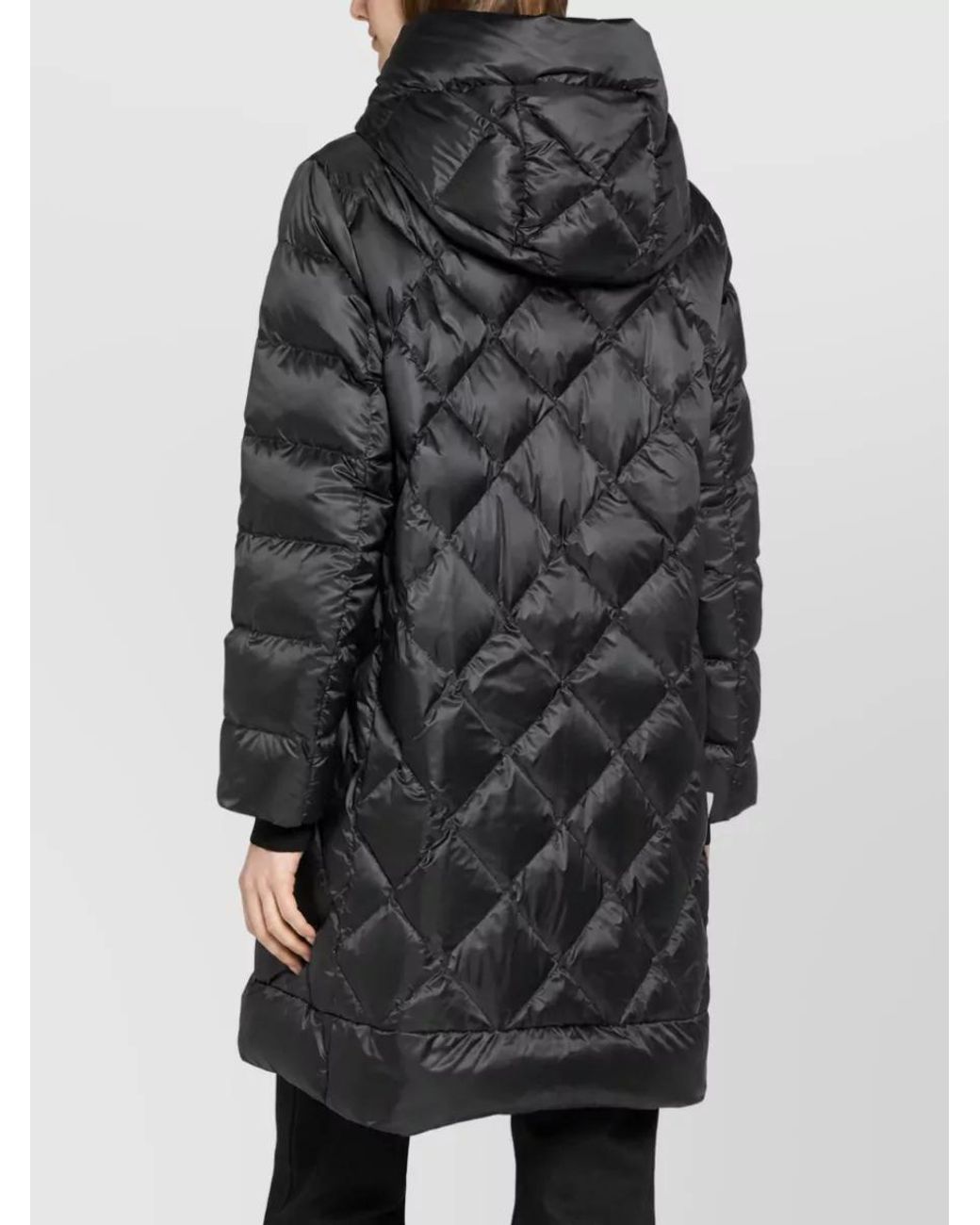 Max Mara Black Down Parka Coat