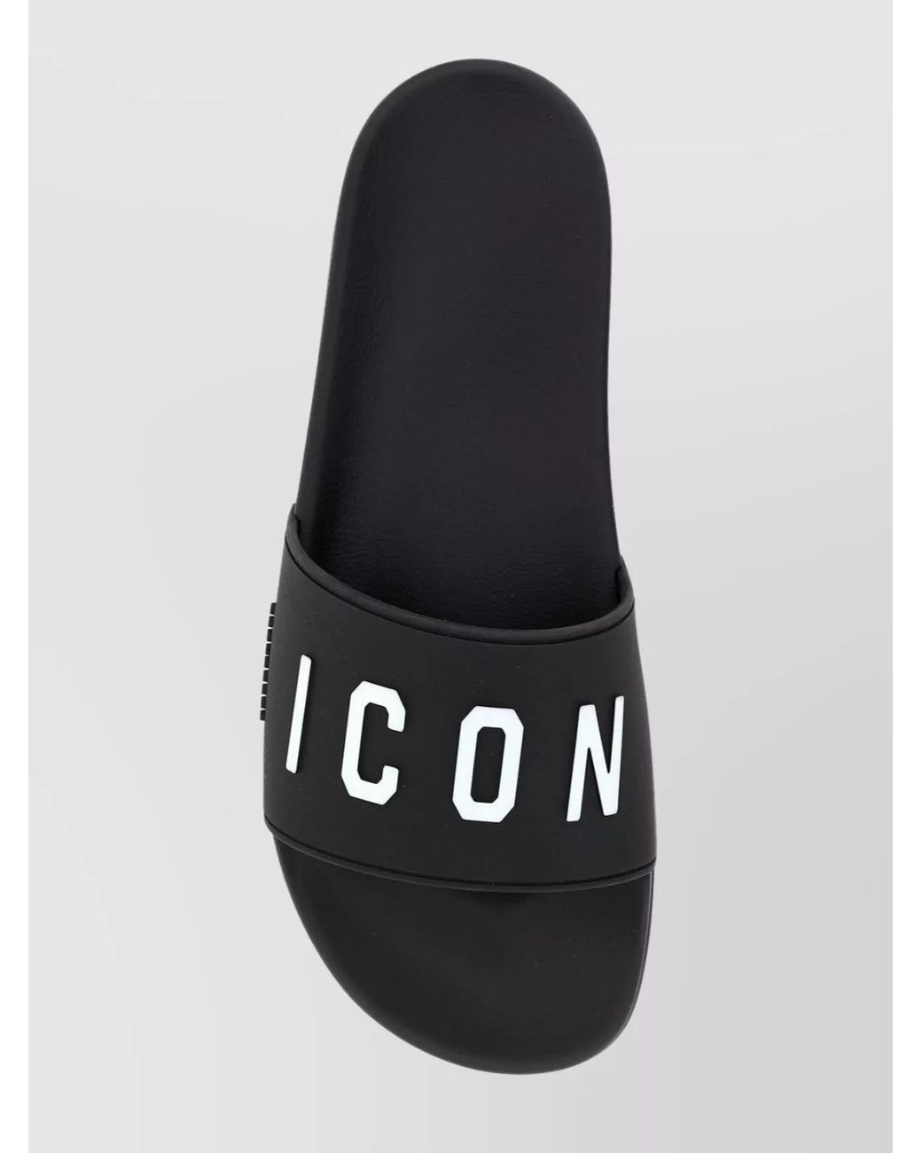 DSquared² Black Logo Pool Slides for men