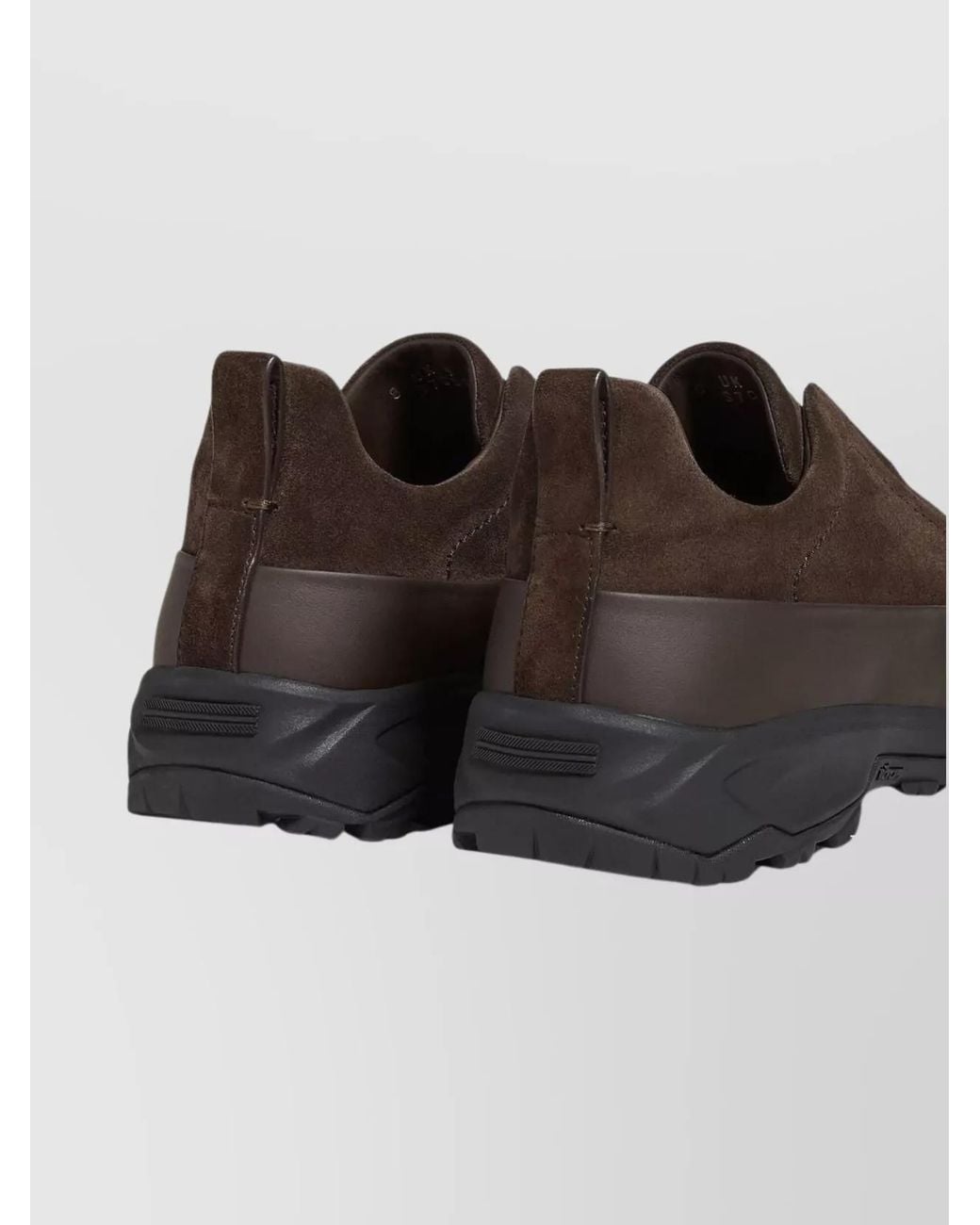 Zegna Brown Triple Stitch Monte Sneaker for men