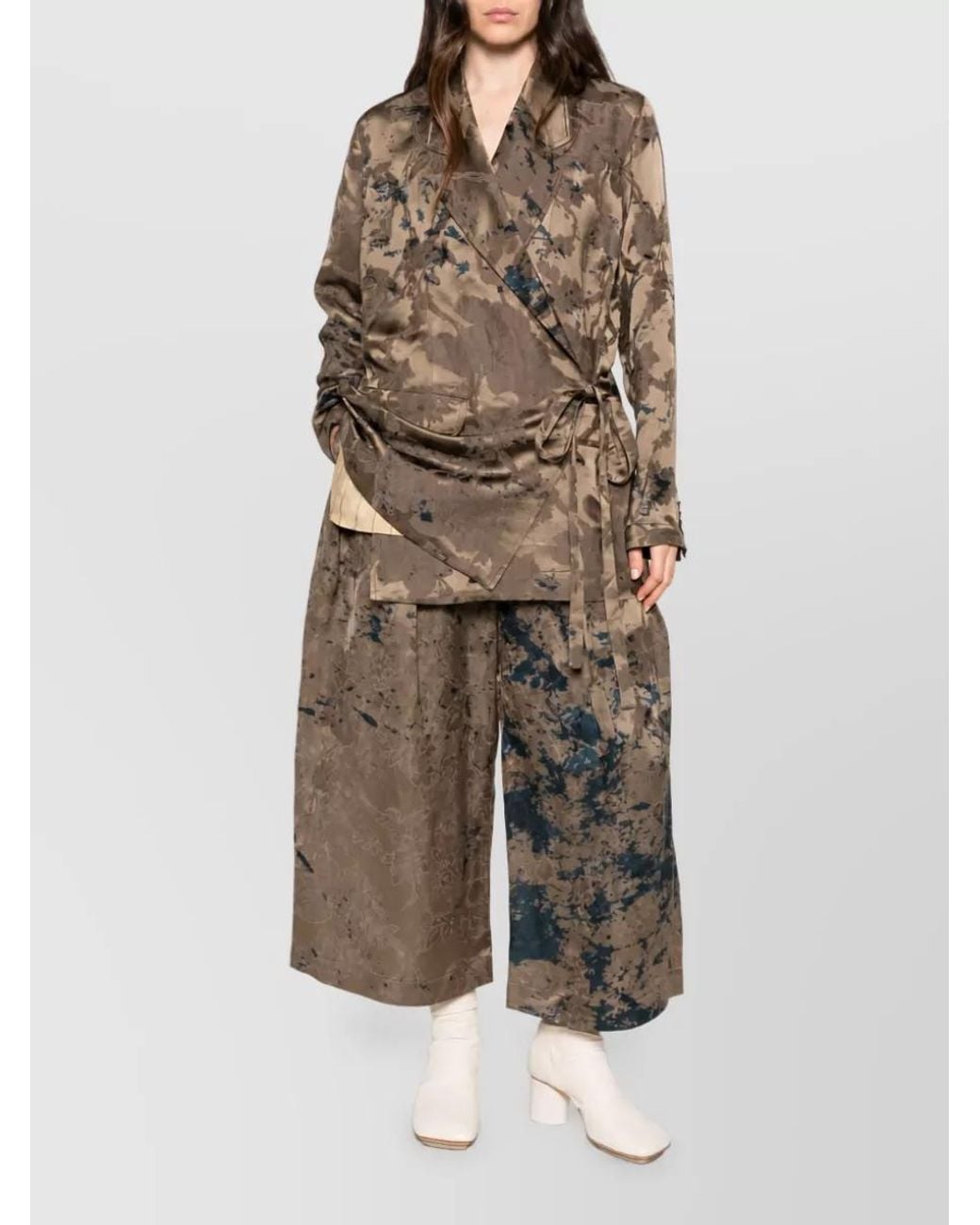 Uma Wang Natural Linen Blend Suit Jacket
