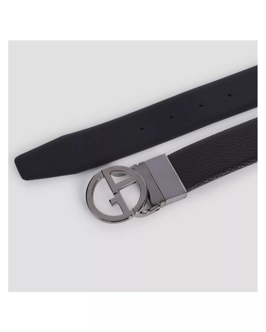 Giorgio Armani White Calf Leather Belt for men