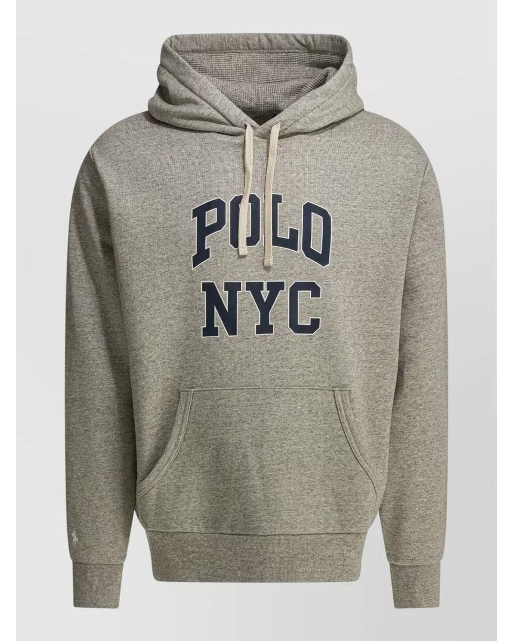 Polo Ralph Lauren Gray Cotton Logo Hoodie for men