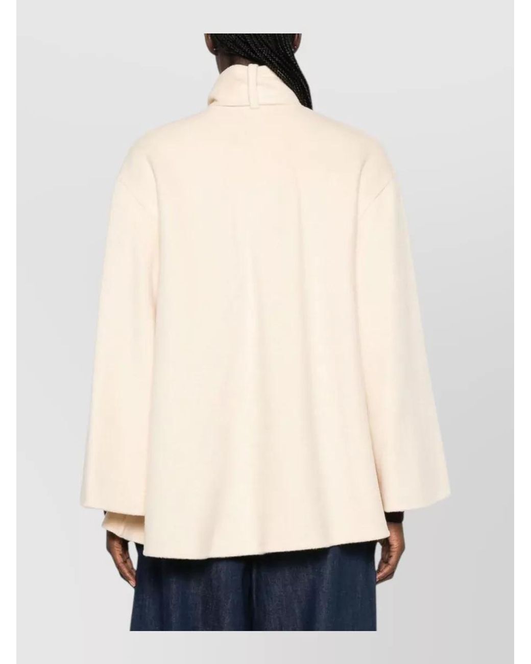 Zimmermann Natural Pussy-Bow Wool Blend Fitted Jacket