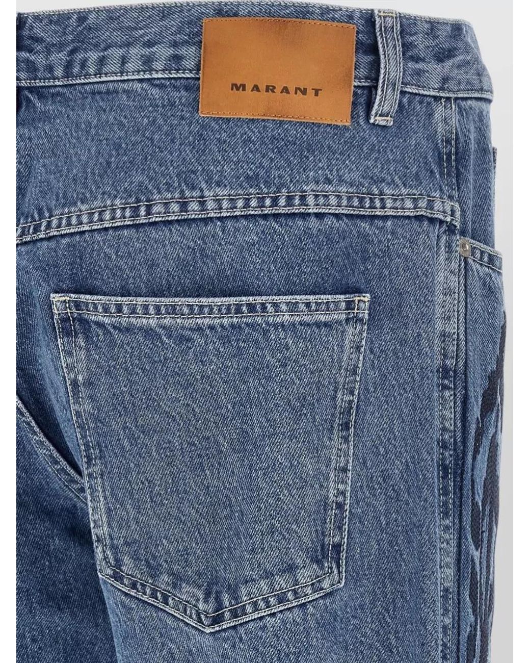 Isabel Marant Blue Denim Straight-Leg Jeans for men