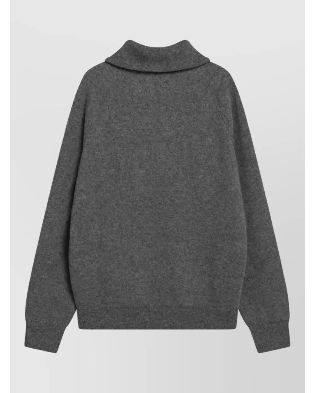 Prada Gray Wool Jumper for men