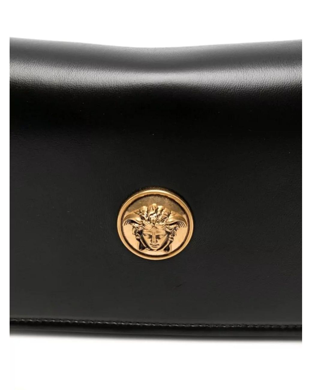 Versace White La Medusa Mini Leather Cross-Body Bag