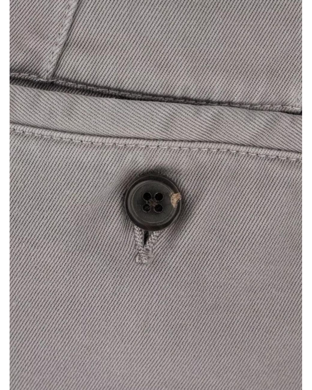 Thom Browne Gray Cotton Straight-Leg Chino Trousers for men