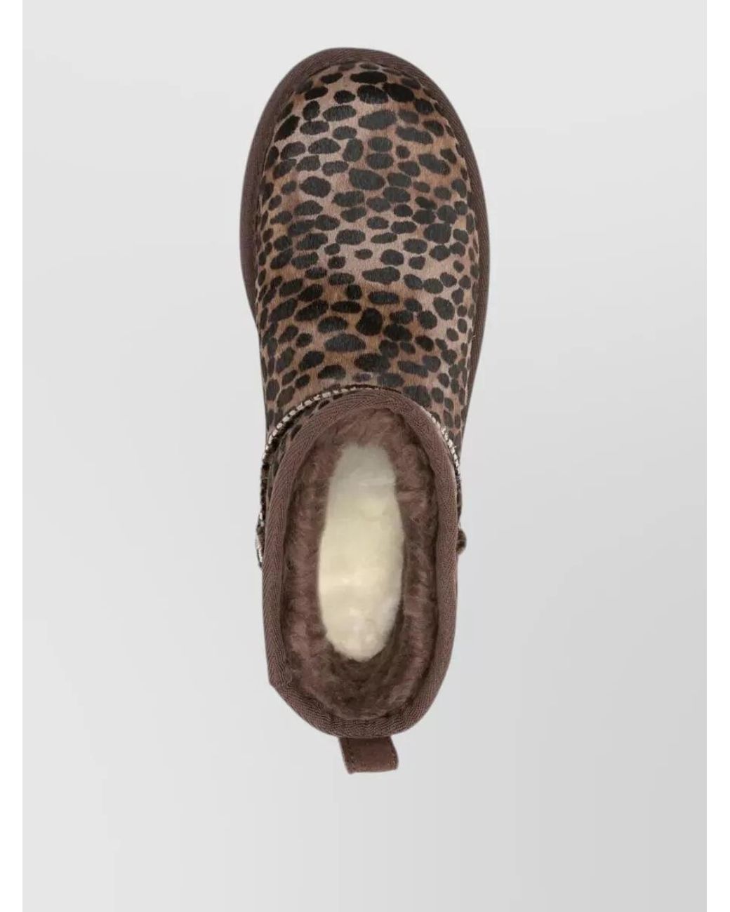 Ugg Brown Leather Classic Ultra Mini Caspian Slippers