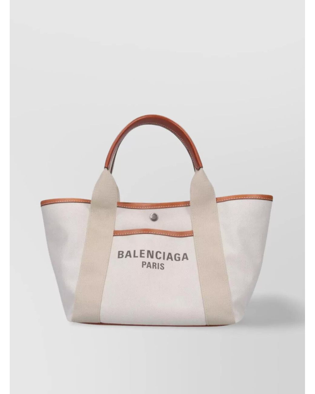 Balenciaga Natural Shopping Small Leather Tote Bag