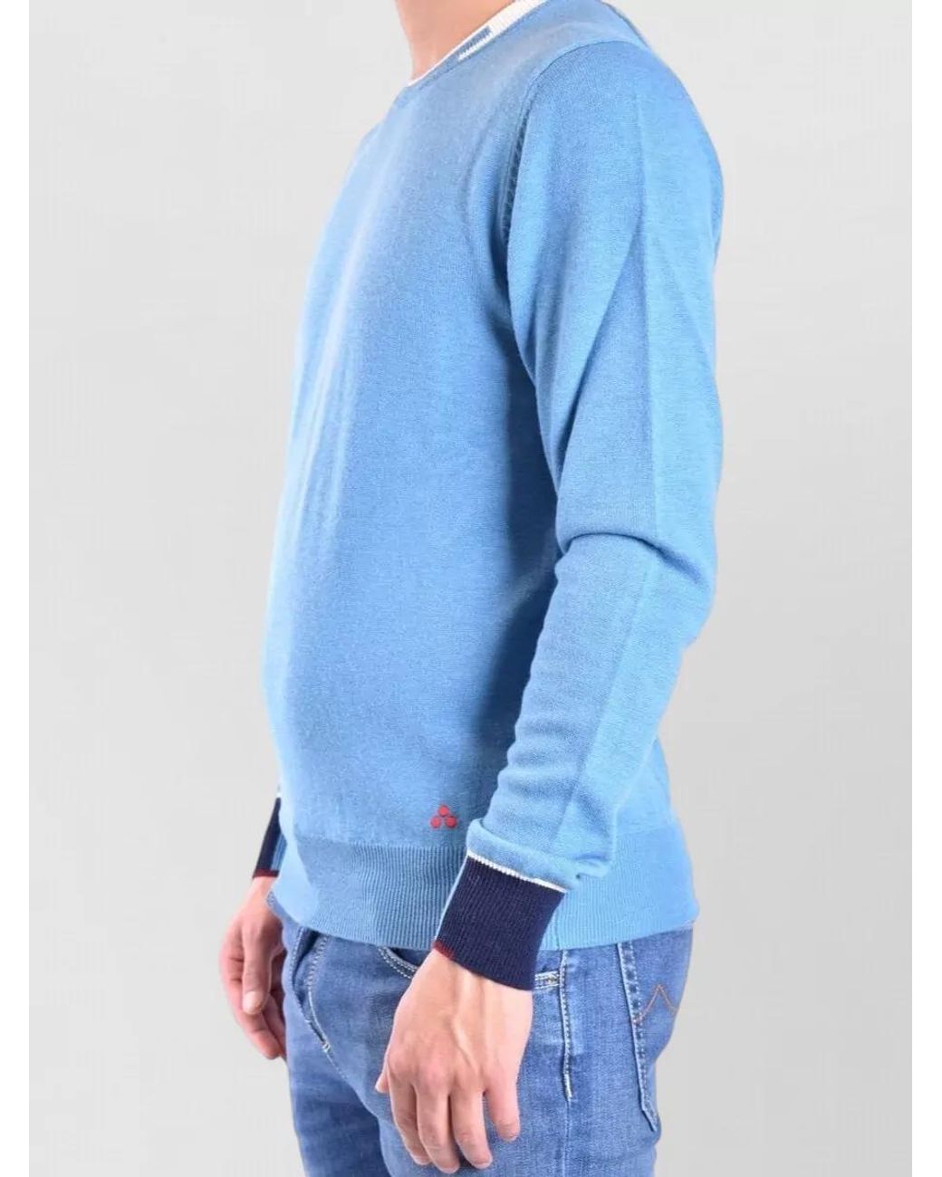 Peuterey Blue Wool Sweater for men