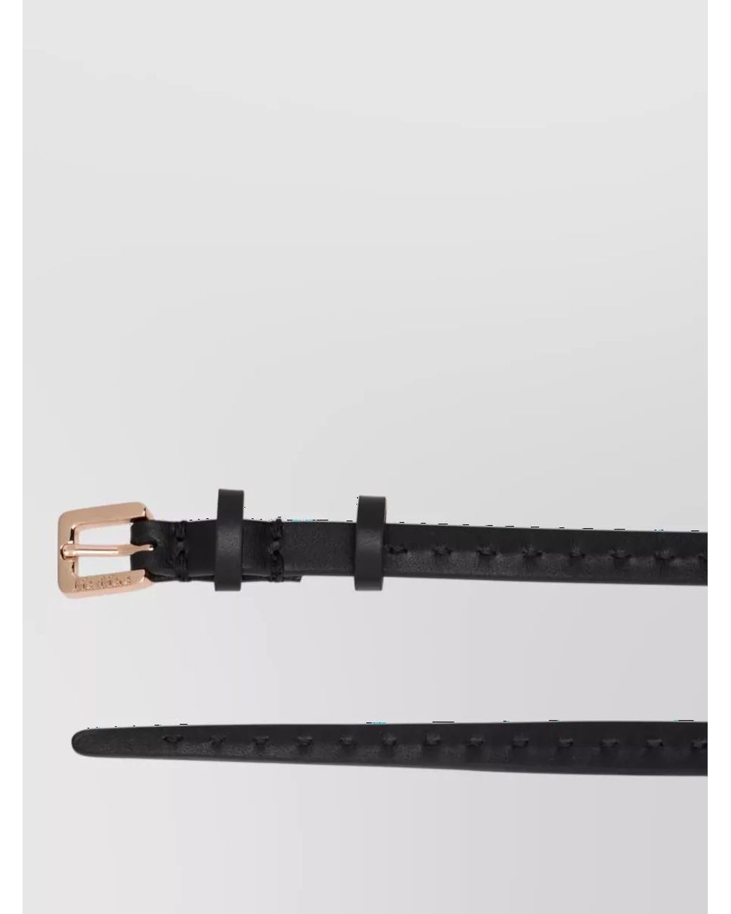 Max Mara Gray Leather Belt