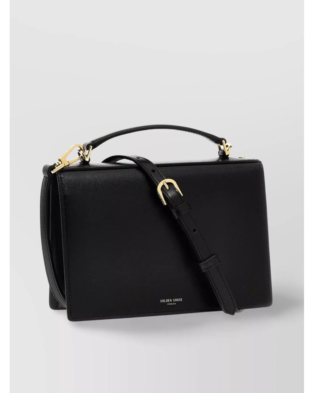Golden Goose Deluxe Brand Black Leather Shoulder Bag
