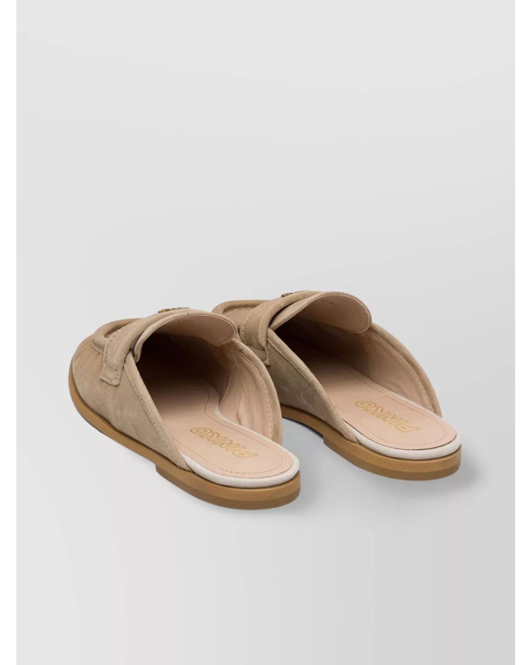 Pinko Natural Leather Loafers
