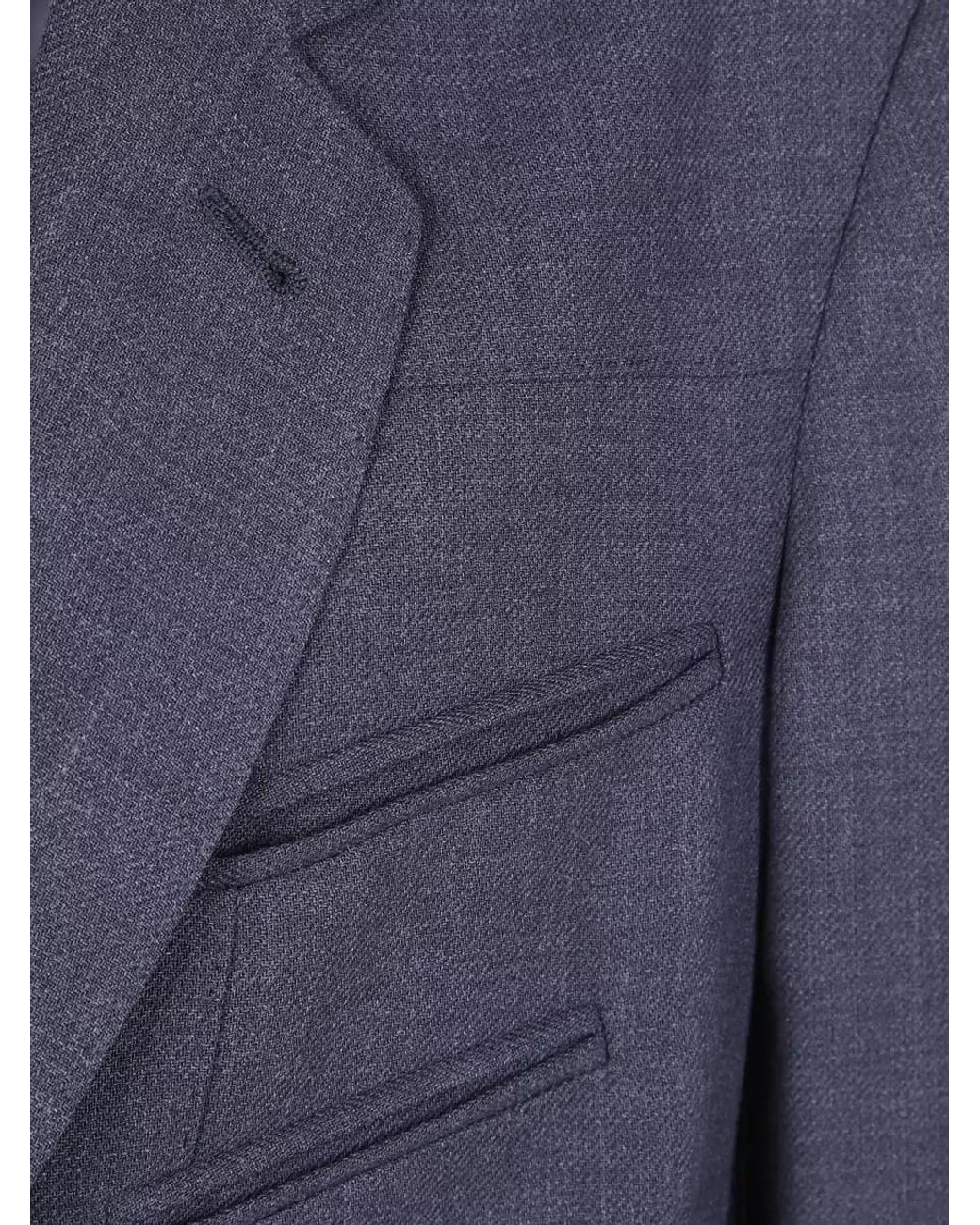 Paul Smith Blue Wool Single Breasted Suit Jacket for men