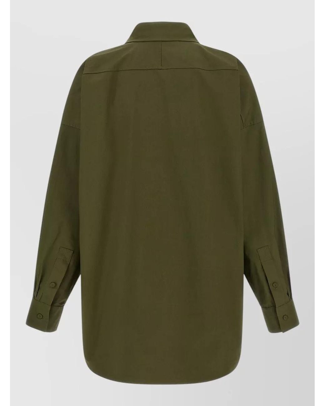ARMARIUM Green Cotton Oversized Shirt
