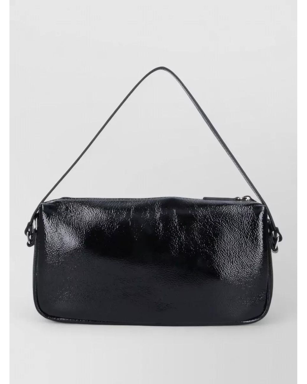 Courreges Black Très Leather Shoulder Bag