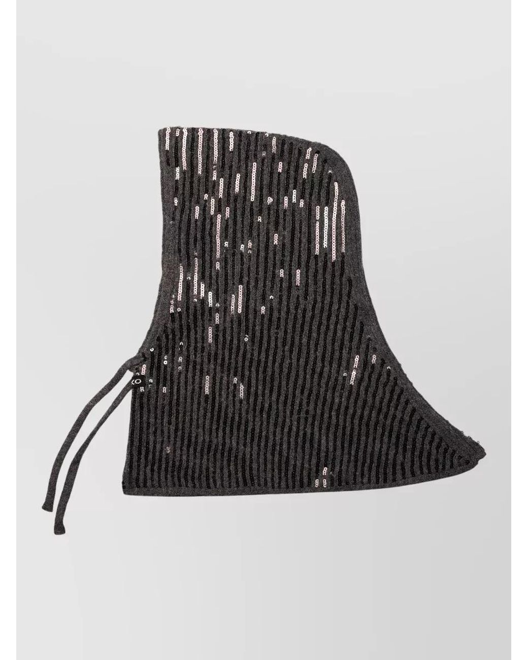 Pinko Black Textured Balaclava
