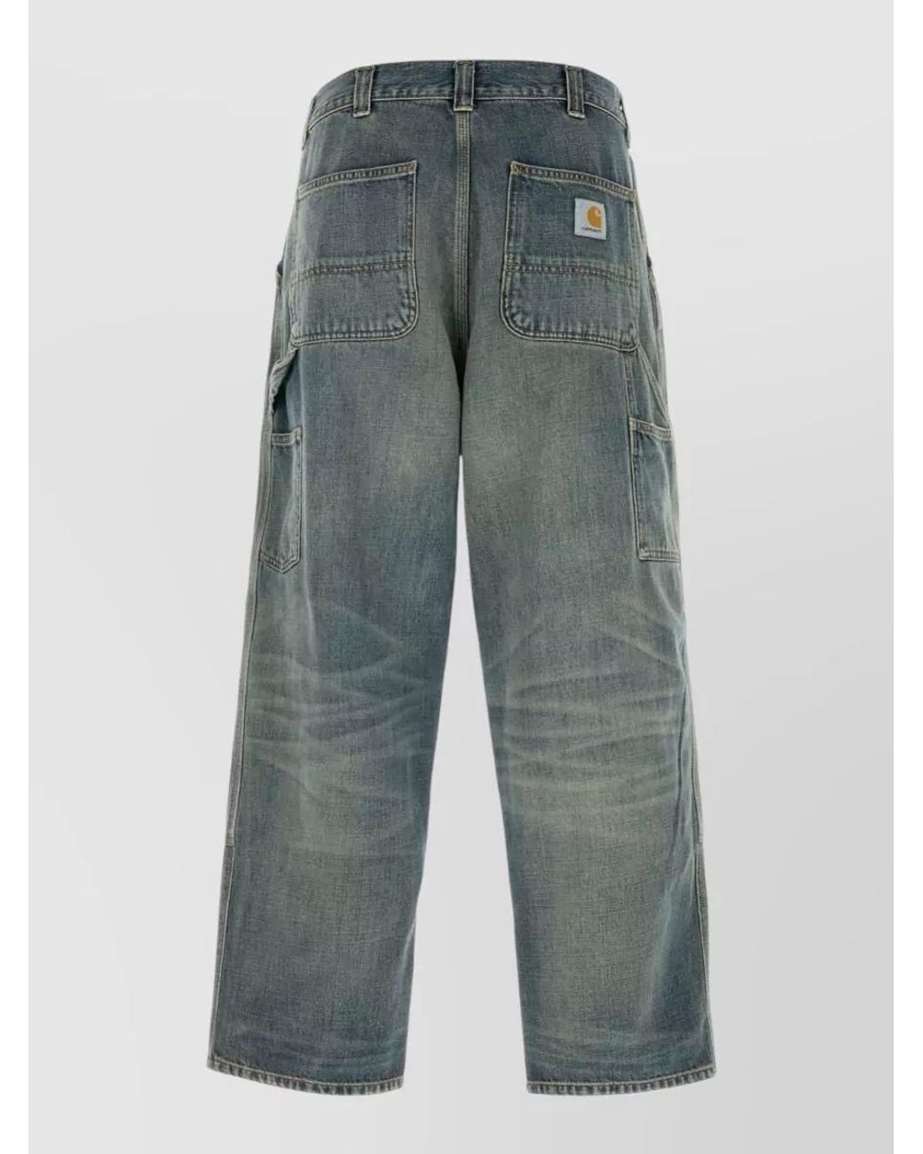 Carhartt Blue Denim Straight-Leg Jeans for men