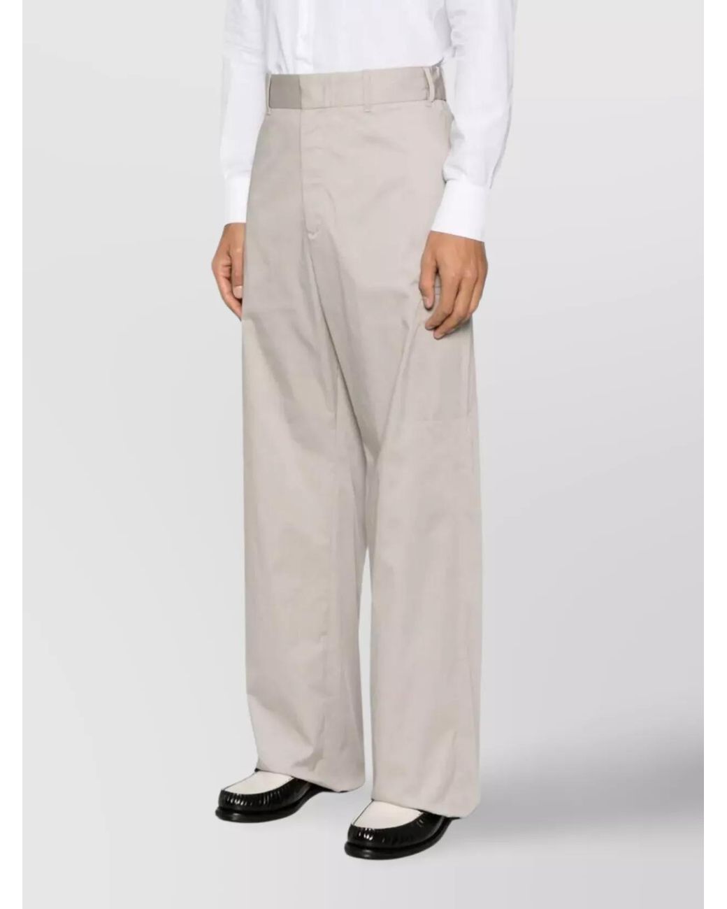 Fendi Natural Straight-Leg Cargo Trousers for men
