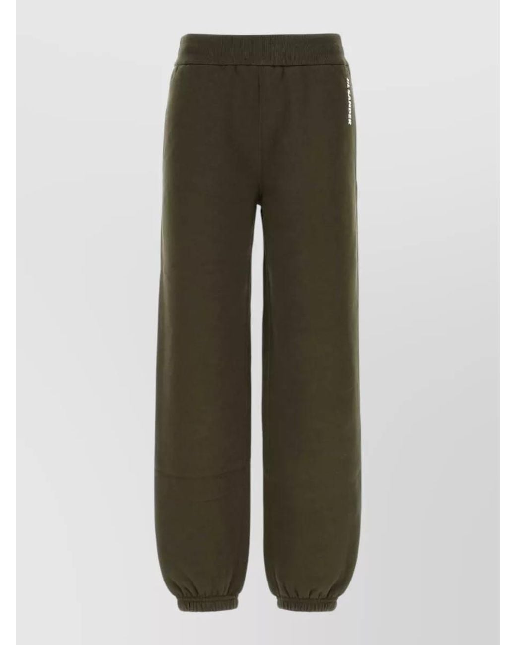 Jil Sander Green Cotton Joggers