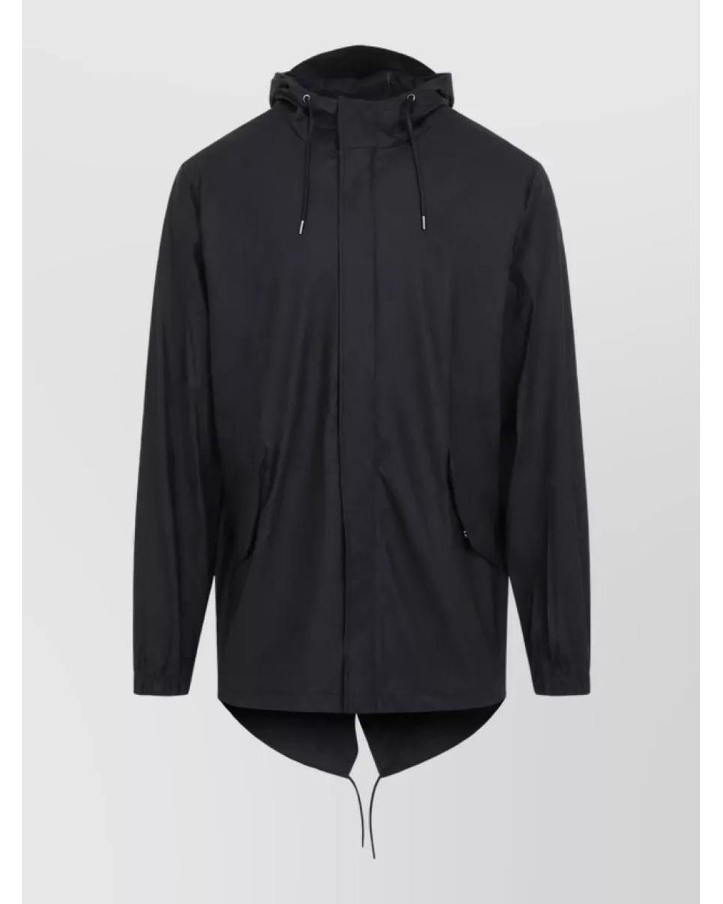 Rains Blue Waterproof Fishtail Raincoat for men