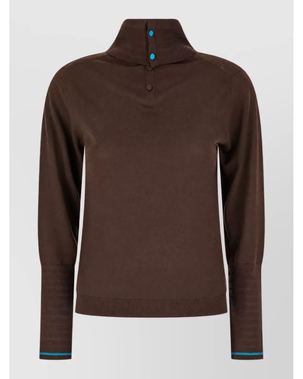 Paul Smith Brown Merino Wool Turtleneck Sweater