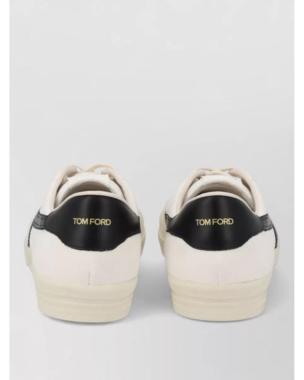 Tom Ford Natural Leather Low-Top Sneakers for men