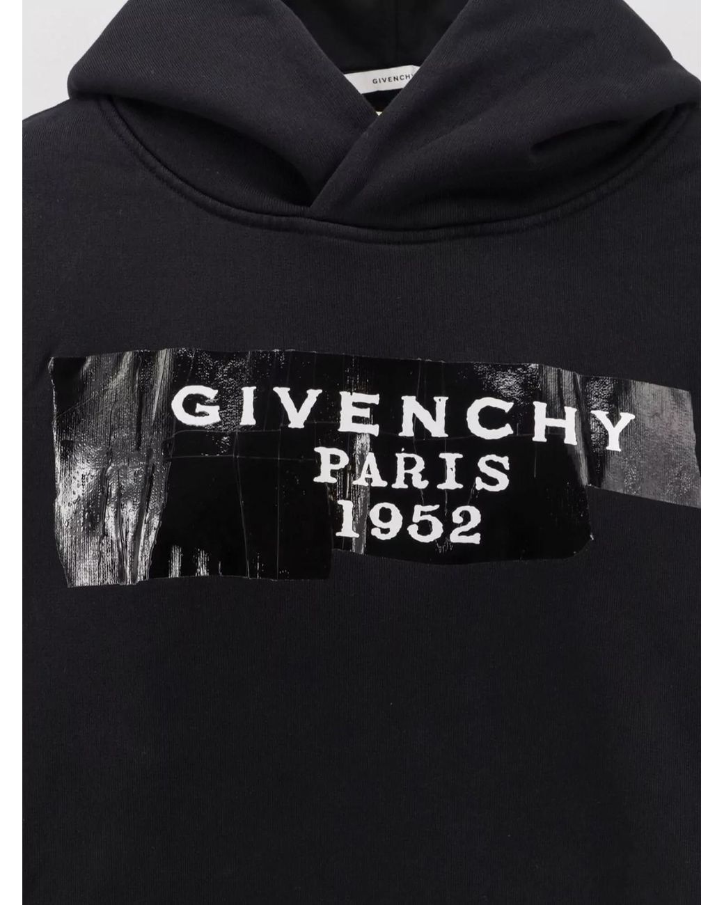 Givenchy Black Cotton Hooded Sweatshirt