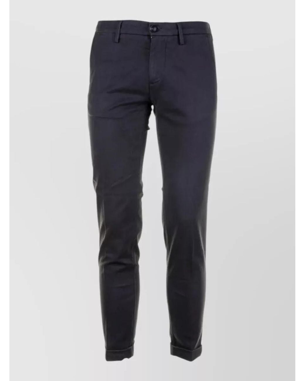 Re-hash Blue Straight-Leg Trousers for men