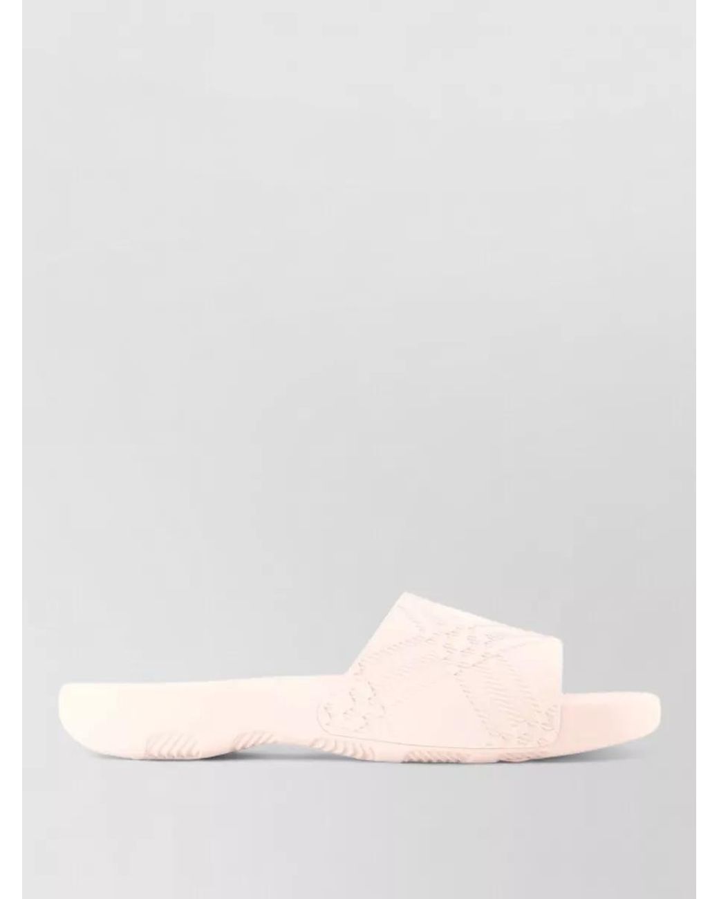 Burberry Pink Glossy Slide Sandals