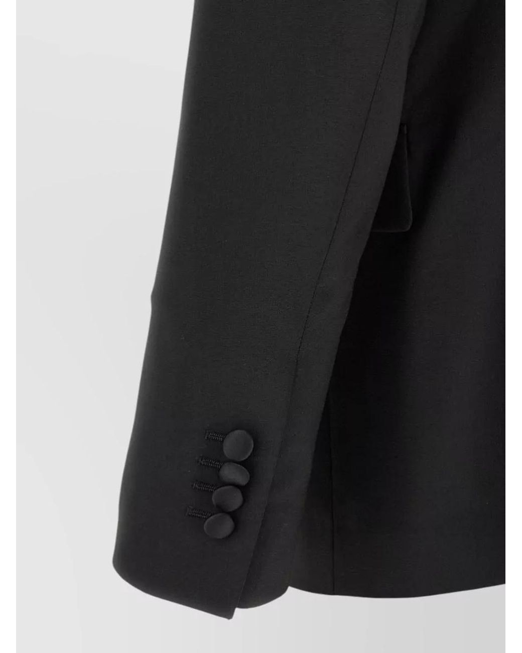 Lardini Black Virgin Wool Straight-Leg Tailored Trousers for men