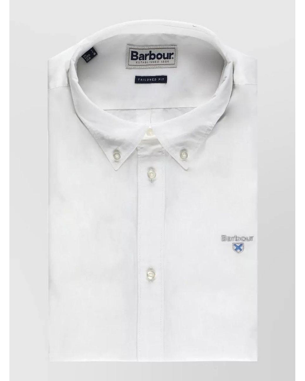 Barbour White Long-Sleeve Shirt for men