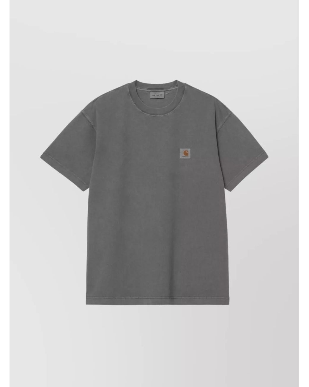 Carhartt Gray Cotton Relaxed-Fit Short-Sleeve T-Shirt for men