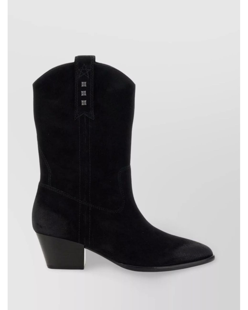 Ash Black Suede Ankle Boots