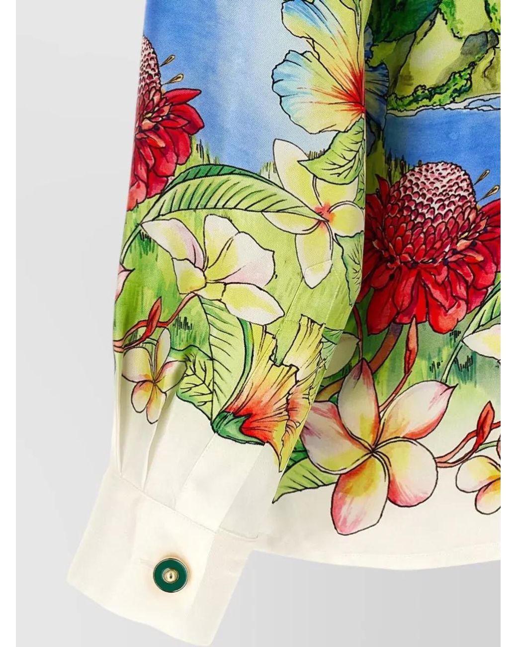 Casablanca Blue 'Aloha' Shirt for men