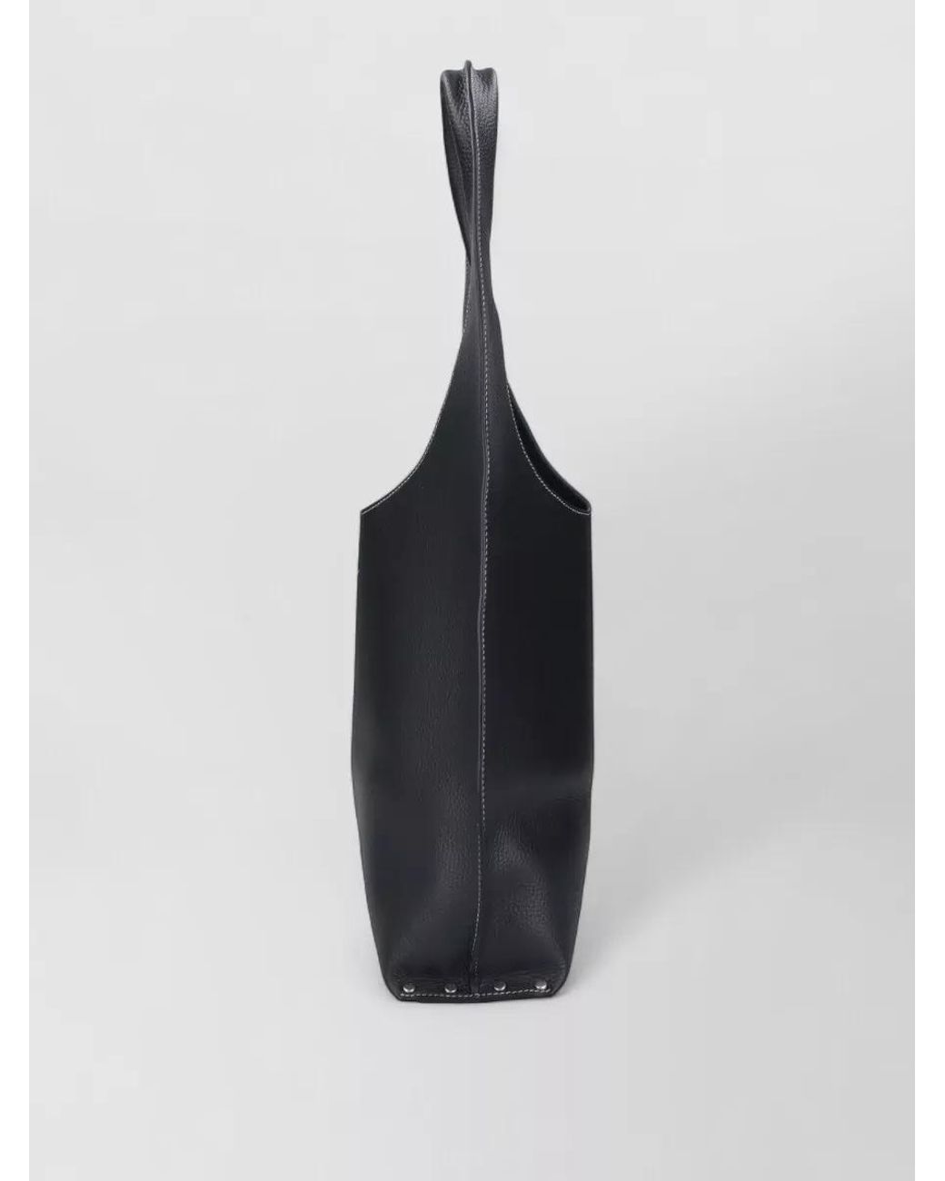 A.P.C. Black Neige Leather Shoulder Bag