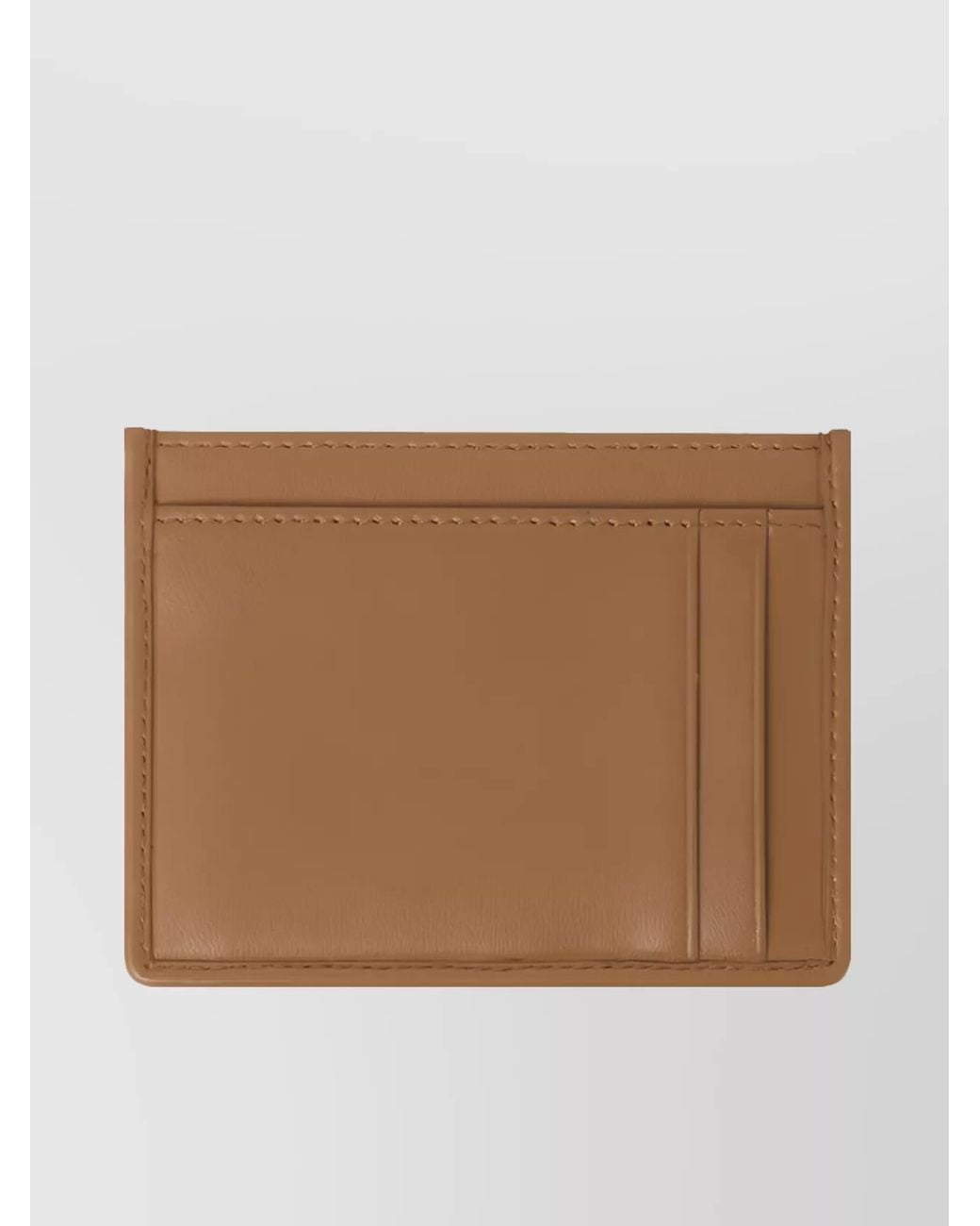 Miu Miu Brown Leather Matelassé Cardholder