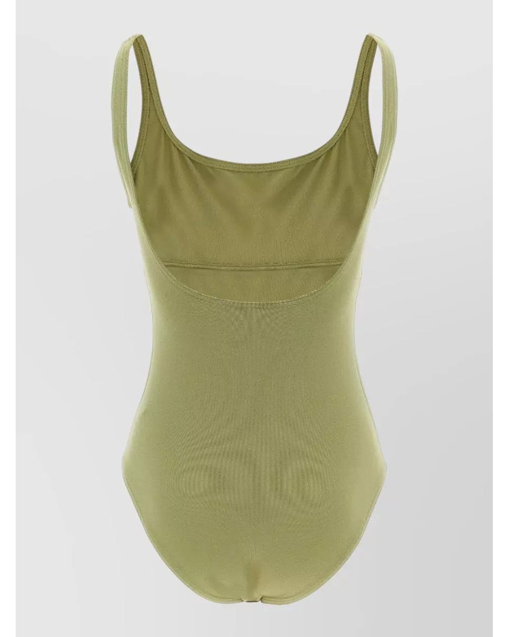 Eres Green Square-Neck One-Piece Swimsuit
