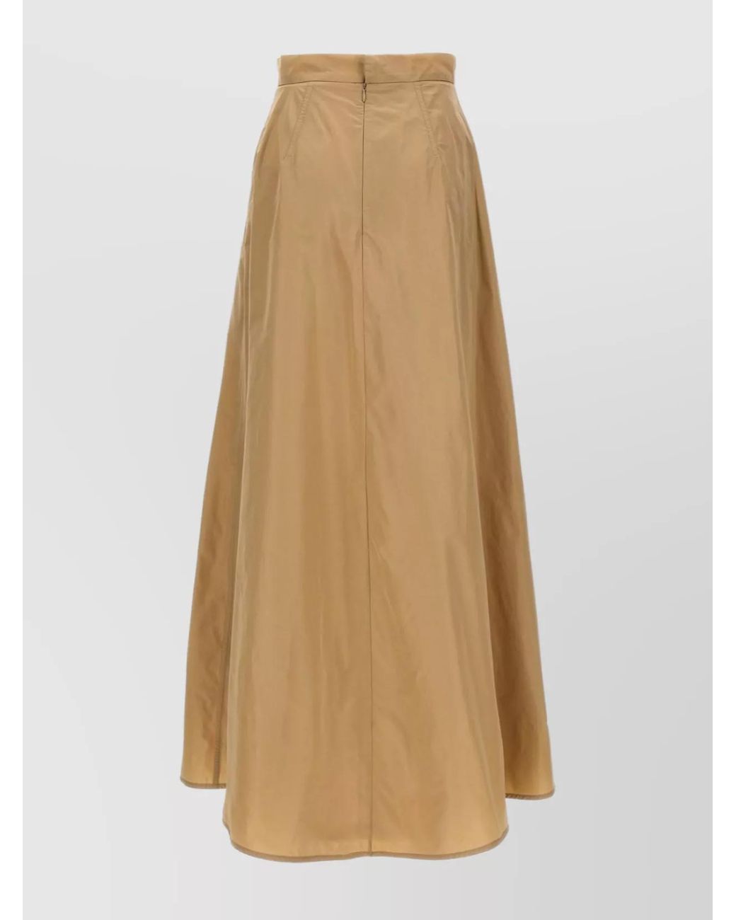 Jil Sander Natural Long Flared Skirt