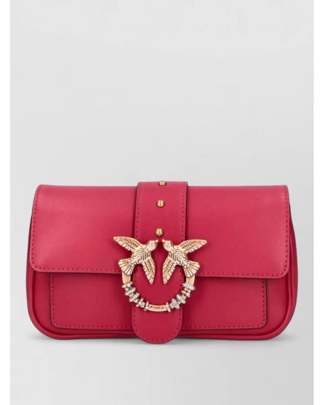 Pinko Red Love Bag Clutch Bag