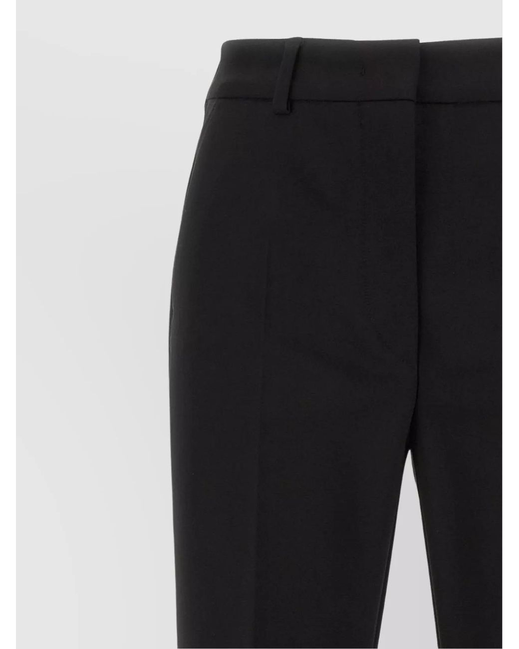 Sportmax Black Viscose Tailored Trousers
