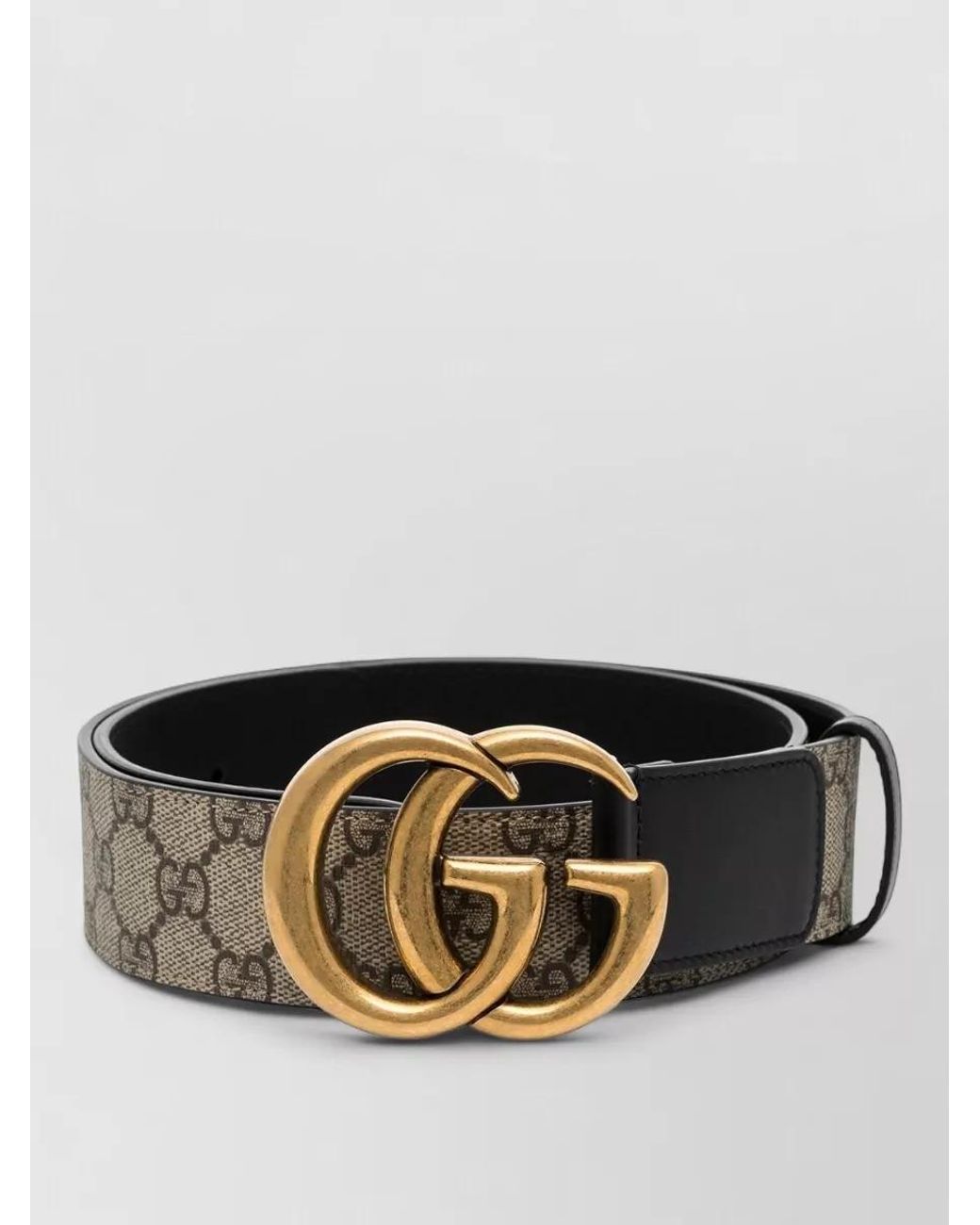 Gucci Gg Supreme Marmont Canvas Belt Monogram in Black | Lyst UK