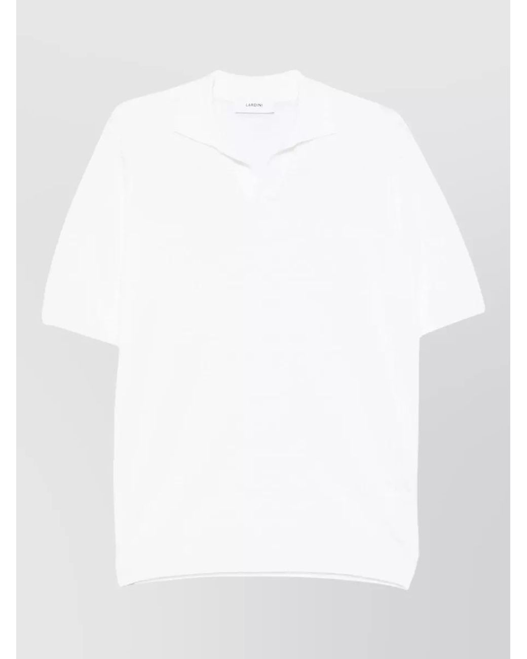 Lardini White Short-Sleeve Polo Shirt for men