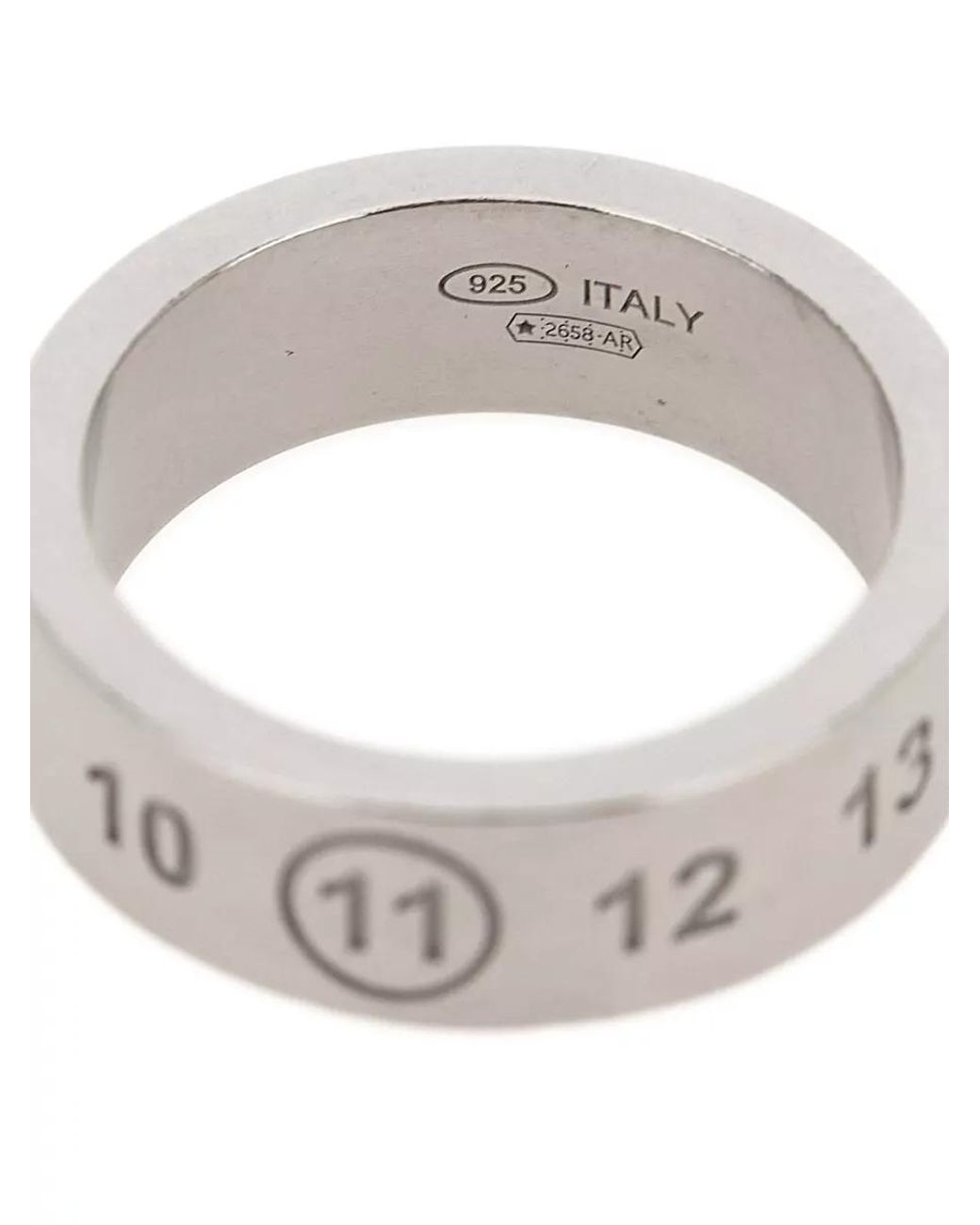 Maison Margiela Gray Engraved Ring
