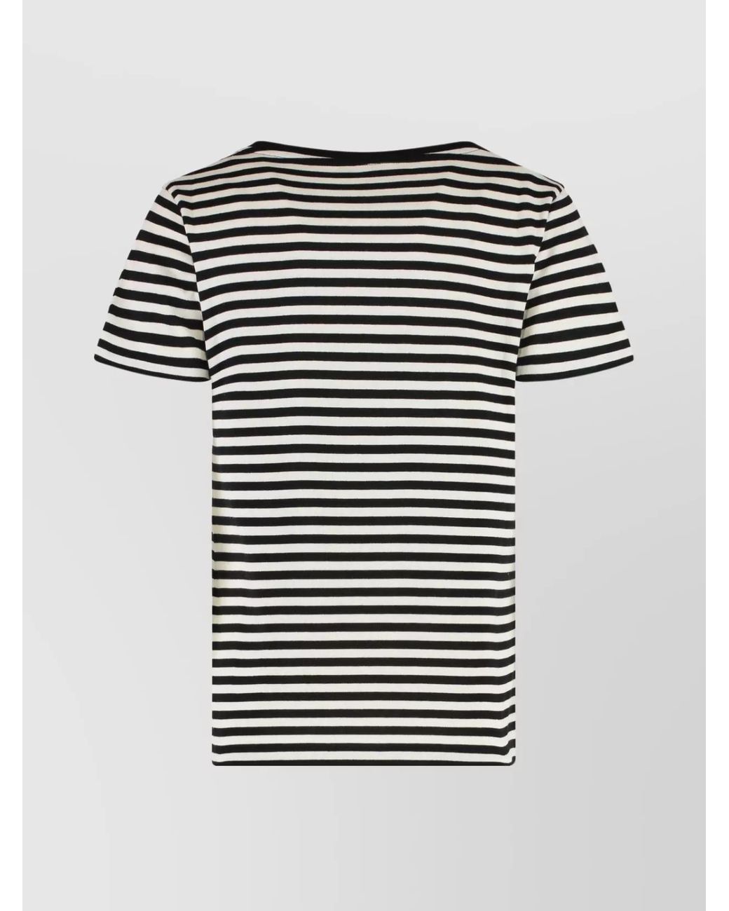 Moncler Black Cotton Ribbed Crew-Neck T-Shirt