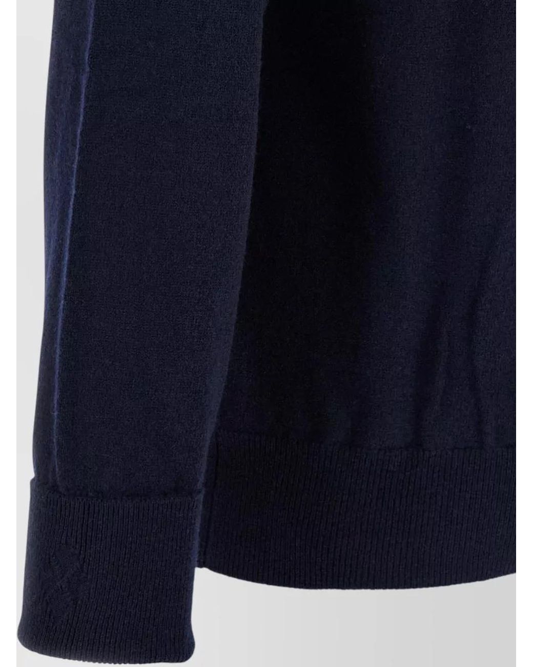 Ballantyne Blue Cashmere V-Neck Jumper for men