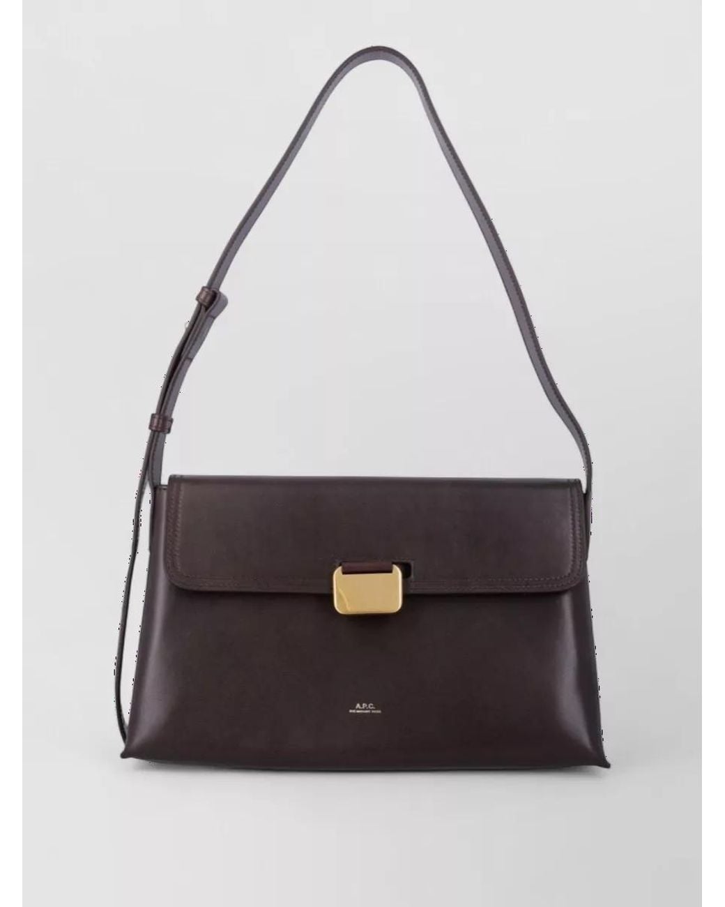 A.P.C. Black Sac Leather Shoulder Bag