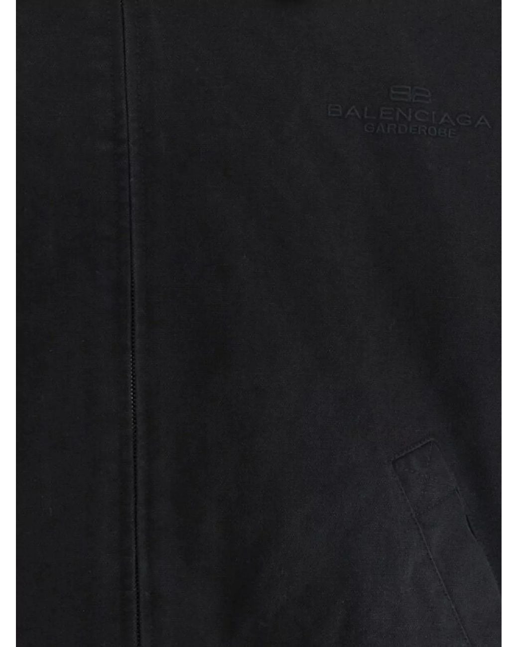 Balenciaga Blue Cotton Bb Garderobe Jacket for men
