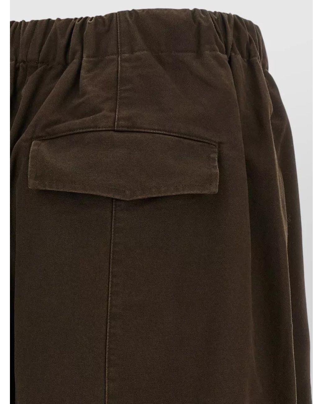 Entire studios Multicolor Cotton Loose Barrel-Leg Knee-Length Shorts