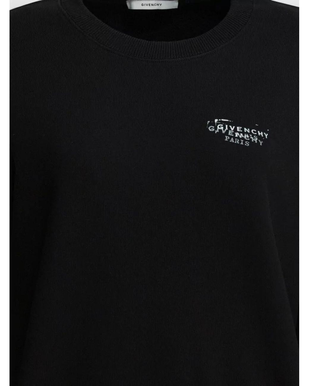 Givenchy Black Printed Cotton Sweatshirt